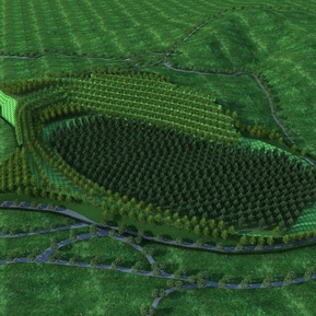 现代 山林 山体