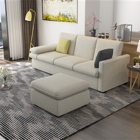 现代 三人沙发 沙发