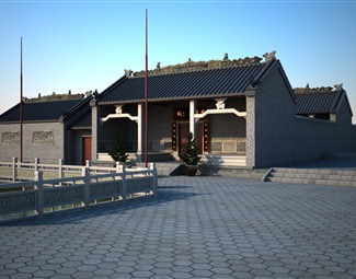 中式古建筑室外效果