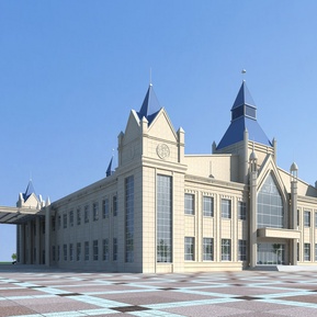 欧式 酒店建筑 酒店