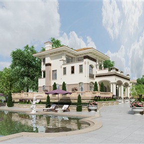 欧式 独栋别墅 别墅外观