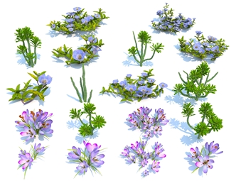 现代现代花草
