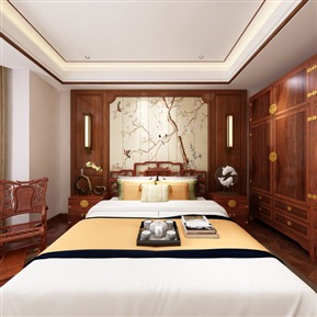 中式 卧室 卧室全景