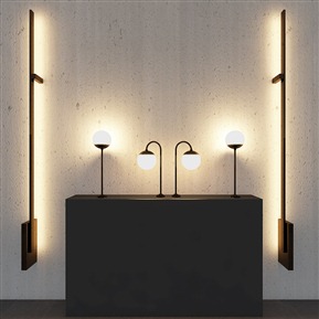 现代 台灯 金属灯具