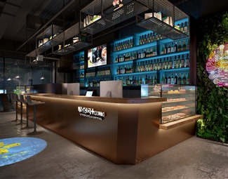 工业LOFT工业风格酒吧