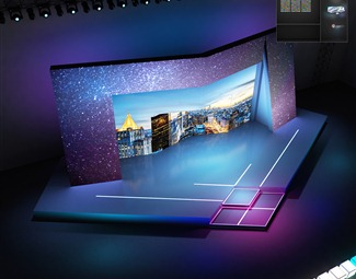 演绎舞台3d模型