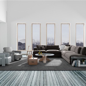 现代 沙发茶几组合