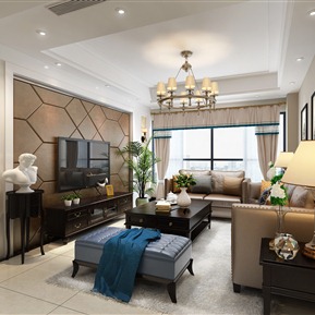 美式 客厅