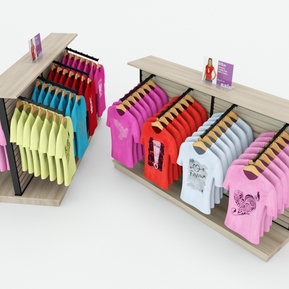 现代 衣架 衣服