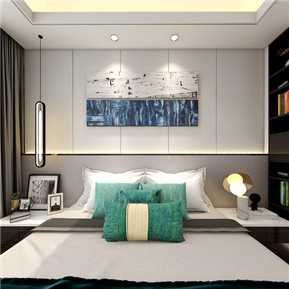 现代 卧室 简约主卧室