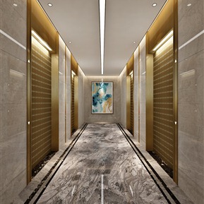 现代 电梯厅