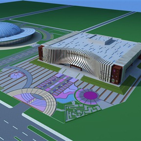 现代 体育馆建筑 体育馆