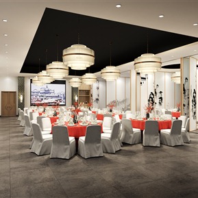 新中式 餐厅 餐厅大厅