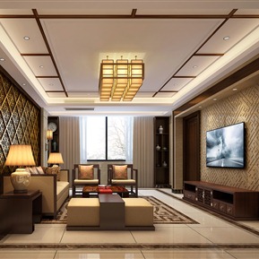 新中式 客厅 客厅门厅