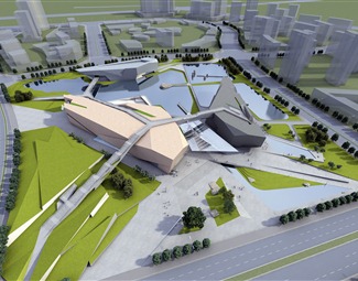 现代户外建筑景观
