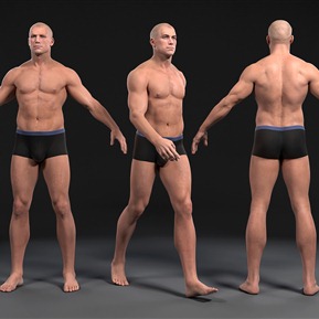 现代 男人 硬汉健美男人