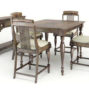 美式 餐桌椅组合