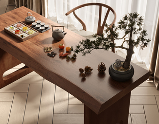 新中式实木桌椅