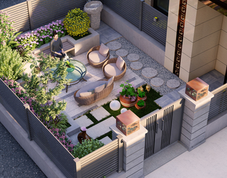 现代休闲沙发组合su模型下载-3d溜溜网