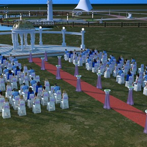 简欧 婚礼现场 草原婚礼场地