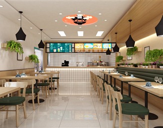 现代 餐厅 螺丝粉 快餐店 炸鸡店