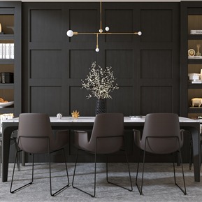 现代 餐桌椅组合 餐桌 餐椅