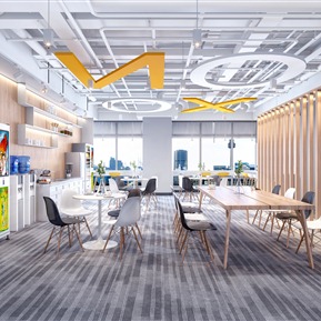 现代 茶水间 茶水休息区