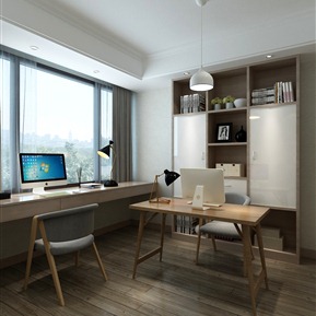 北欧 书房 书桌台