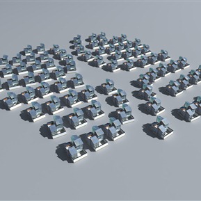 现代 鸟瞰图 私家别墅庭院鸟瞰