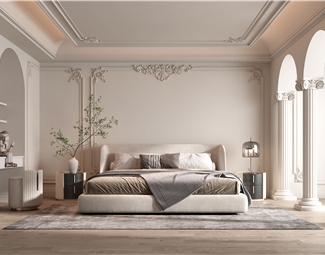 法式法式卧室背景墙