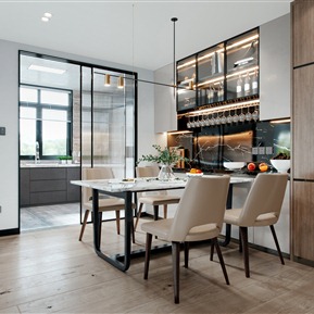 现代 餐厅 餐厅厨房