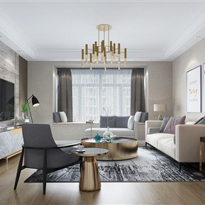 轻奢 客厅