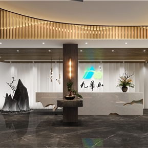 新中式 茶叶店 茶叶店楼