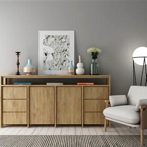 北欧 玄关柜 装饰柜边柜装饰品休闲椅组合