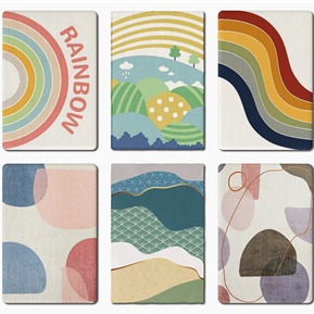 现代 方形地毯 儿童抽象地毯