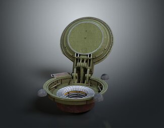 现代 导弹竖井 导弹发射井 导弹地下发射井