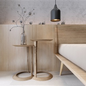 北欧 圆几 床头柜 摆件 吊灯