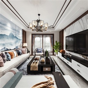 新中式 客厅 客厅全景