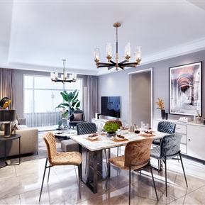 轻奢 客餐厅 客餐厅门厅