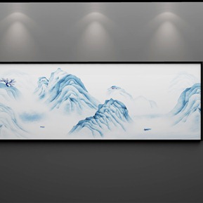 新中式 风景画 水墨山水画