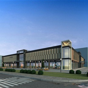 现代 商业街 商业