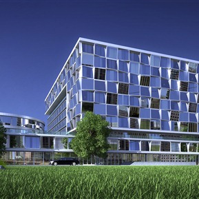 现代 建筑 室外