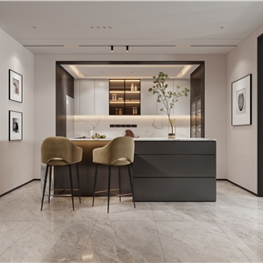 现代 厨房 厨房西厨区