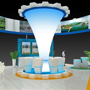 现代 展厅 高交会大足区展台