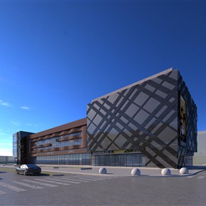 现代 建筑 商场