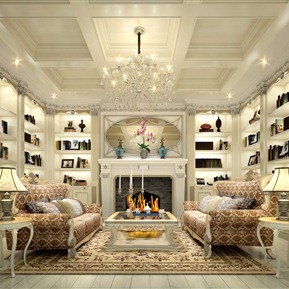 简欧 会客厅 书房