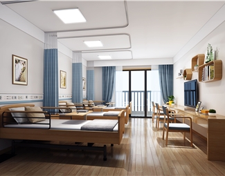 现代 养老院 养老院休息室