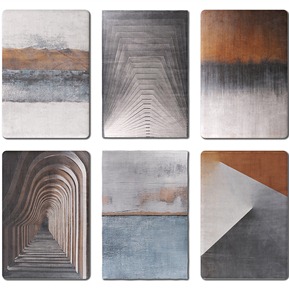 轻奢 方形地毯 抽象地毯