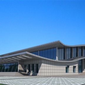 现代 体育馆建筑 会所酒店