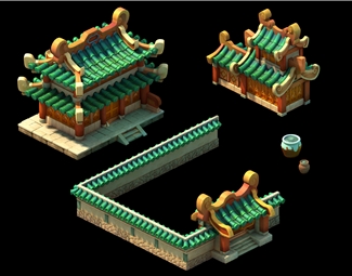 中式游戏古建筑
